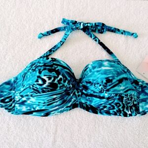 VENUS Bandeau Halter Bikini Top, Size 32DD/34D/36C